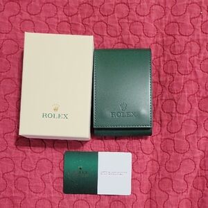 Rolex Box, Watch Holder & Sercice Card